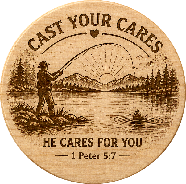 PassTheWord.life Cast Your Cares scripture token front